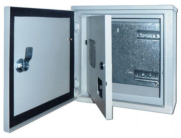 Корпус метал. учетный навес. 300х310х150 1-фазн. 7мод. SchE 30410DEK